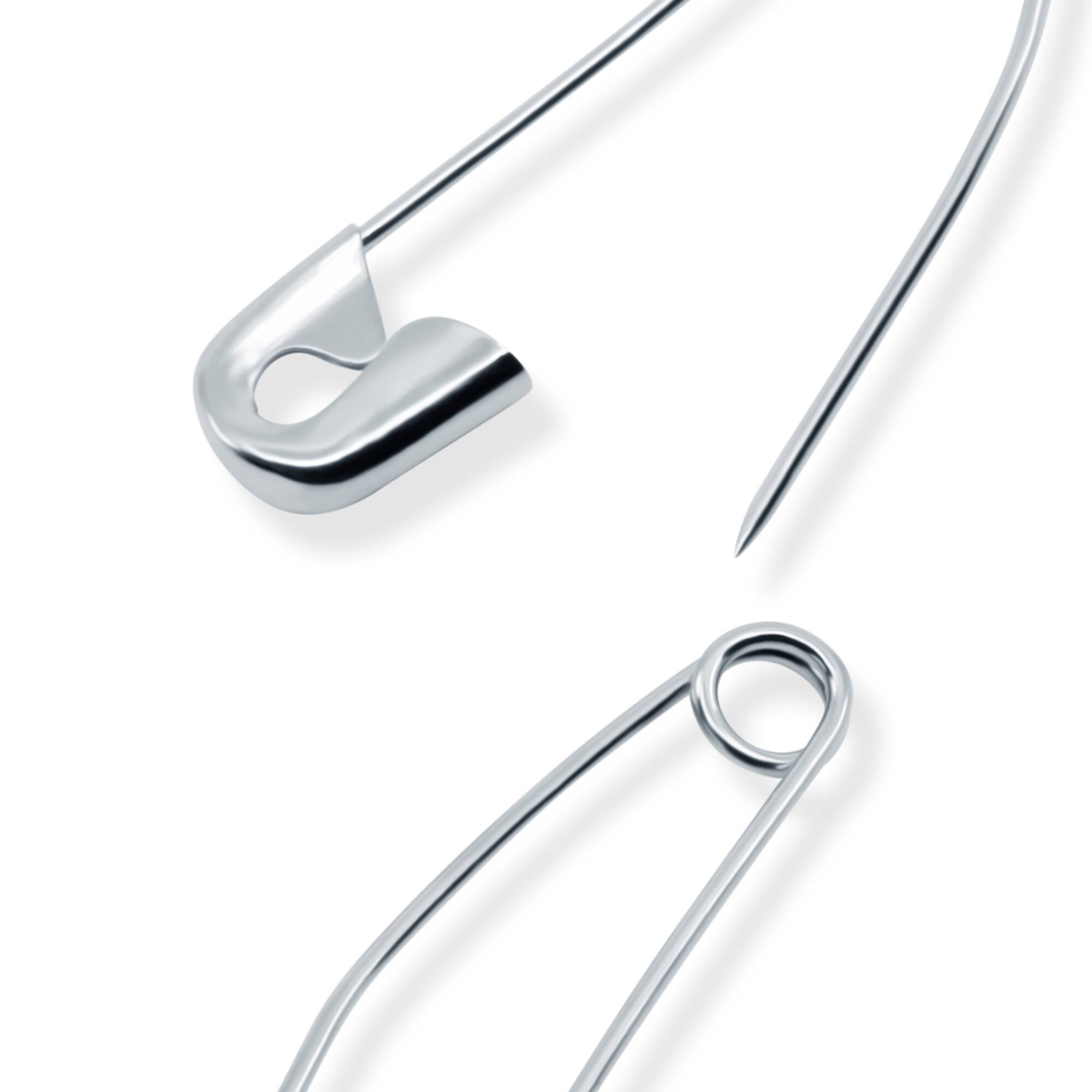 Dritz® 1.5" Nickel-Plated Brass Curved Basting Pins, 75ct.